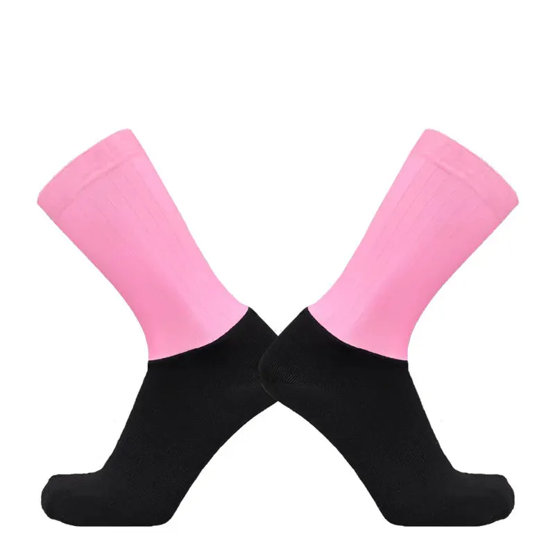 Knee-High Anti-Slip Silicone Cycling Socks