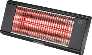 Knightsbridge OH20MB 230V IP20 1.5kW Shortwave Infrared Heater - Matt Black