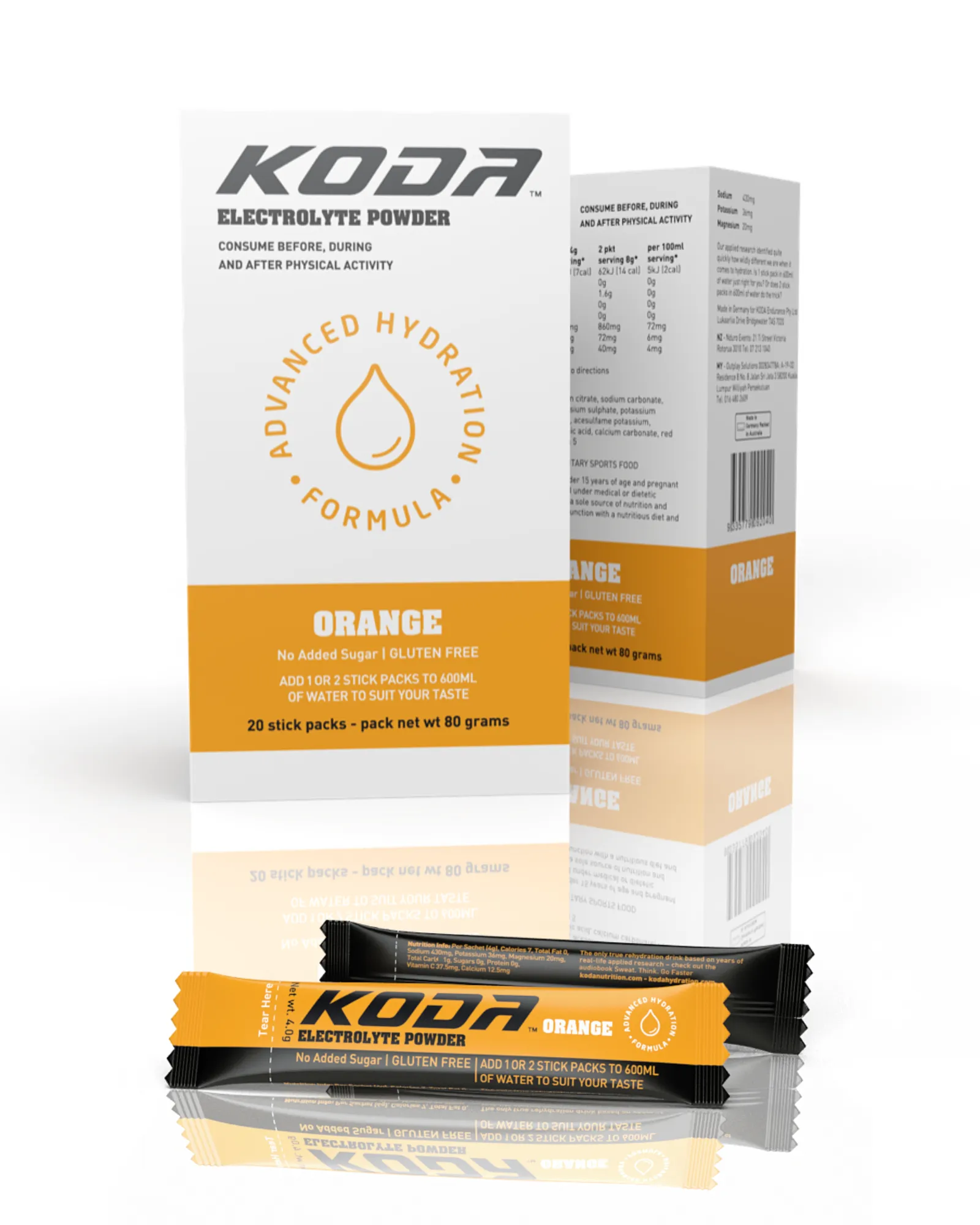 Koda Electrolyte Powder Stick - Orange ( 6pcs )
