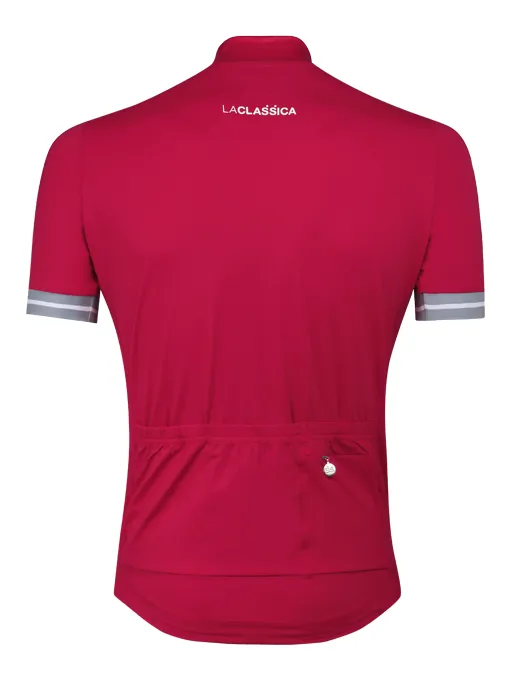 La Classica Abetone Men's Cycling Jersey - Sensual Red