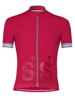 La Classica Abetone Men's Cycling Jersey - Sensual Red