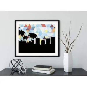Laguna Beach, California geometric skyline