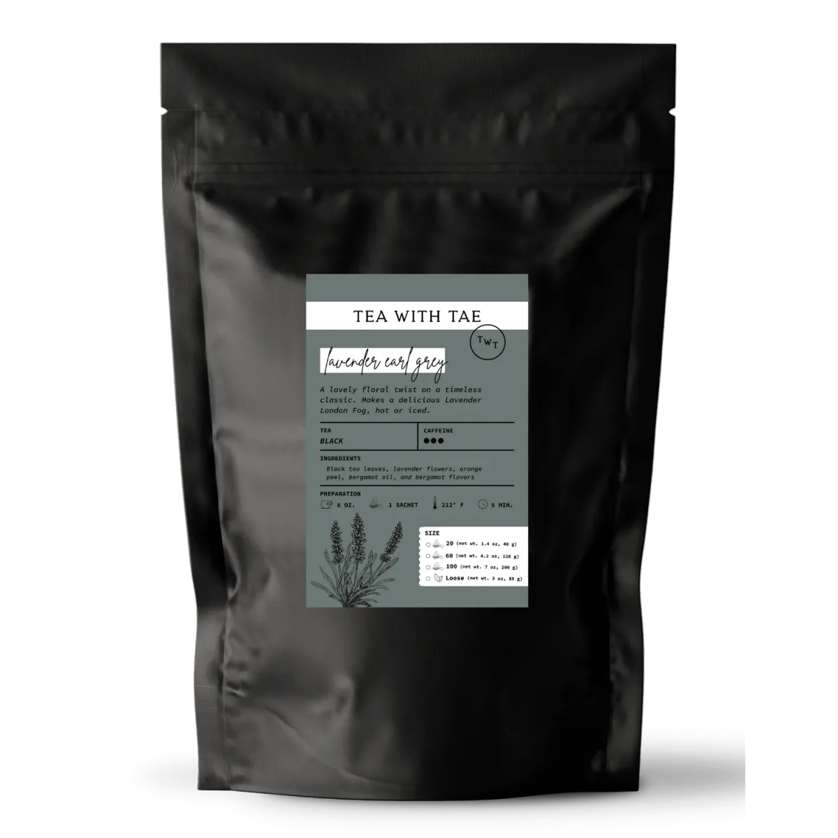 Lavender Earl Grey Pouch