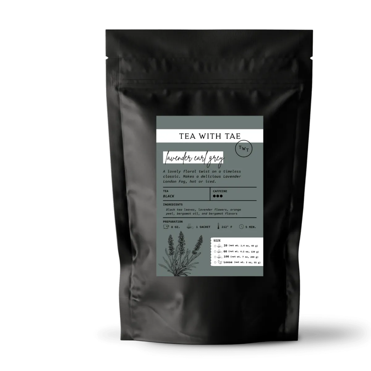 Lavender Earl Grey Pouch