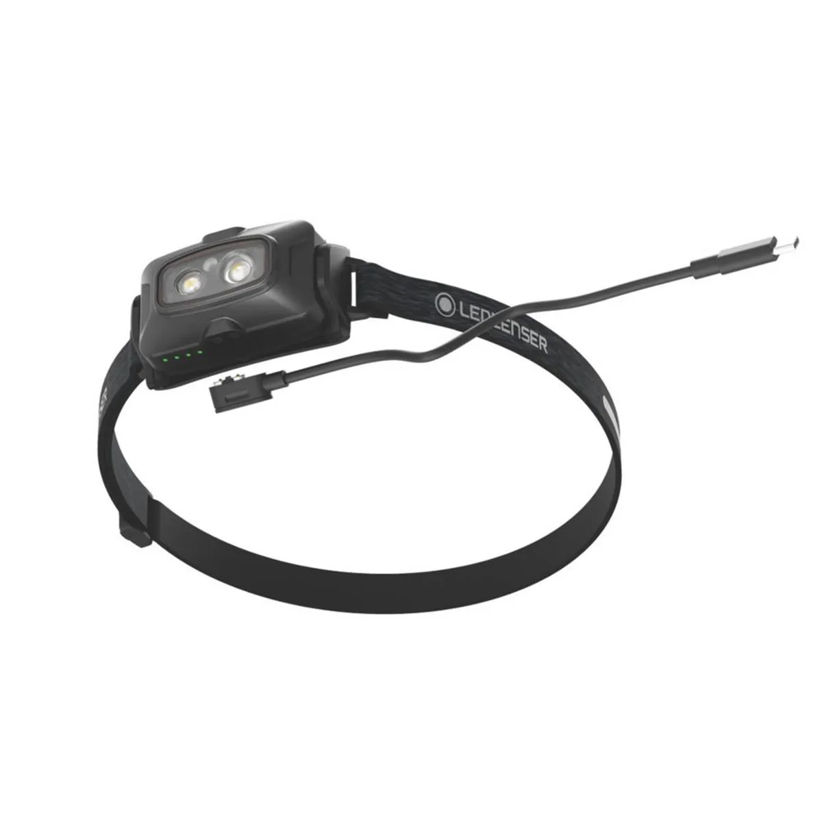 LED Head Torch Rechargeable Black Powerful Impact Water-Resistant 600lm