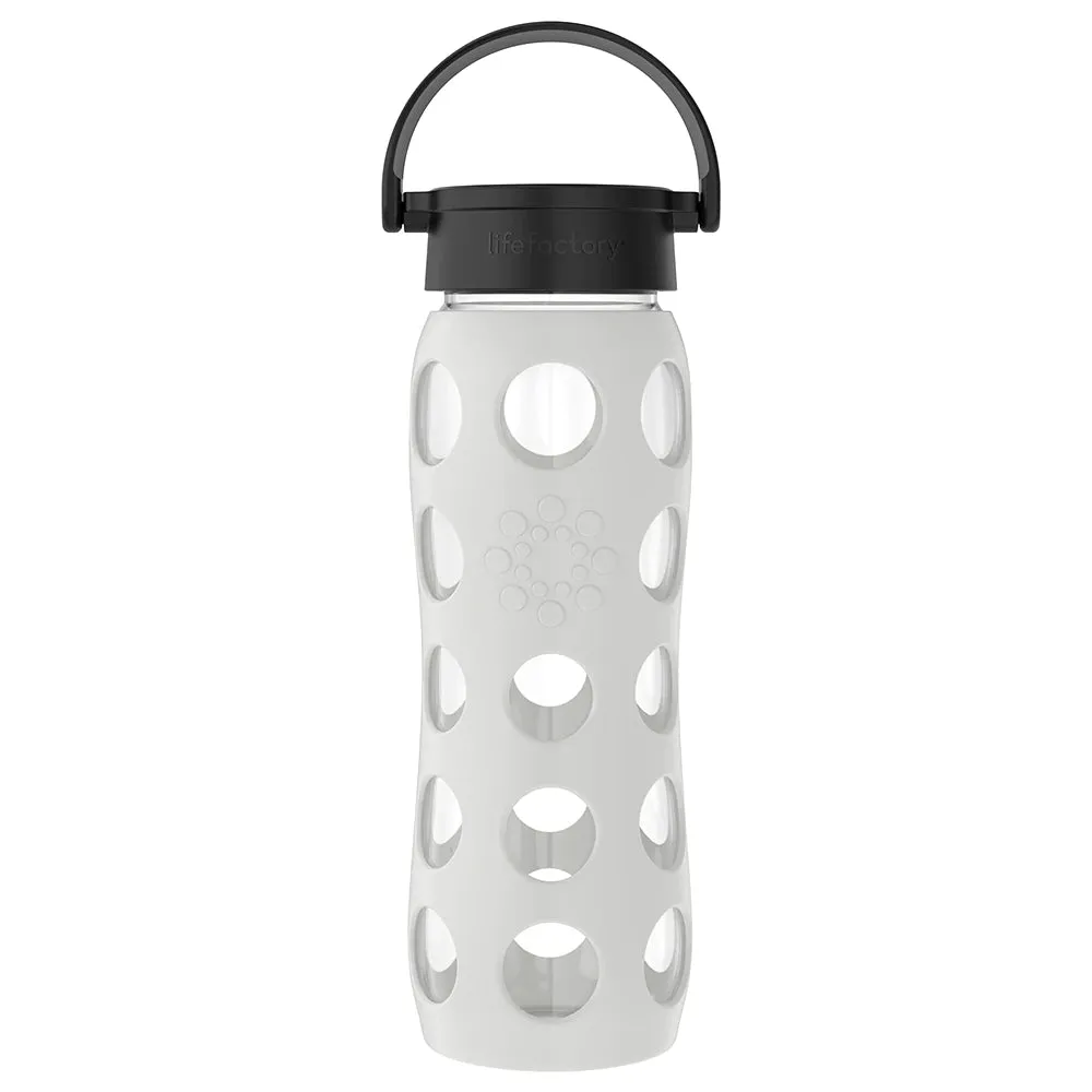 LifeFactory 22oz Glass Water Bottle - Stone Gray