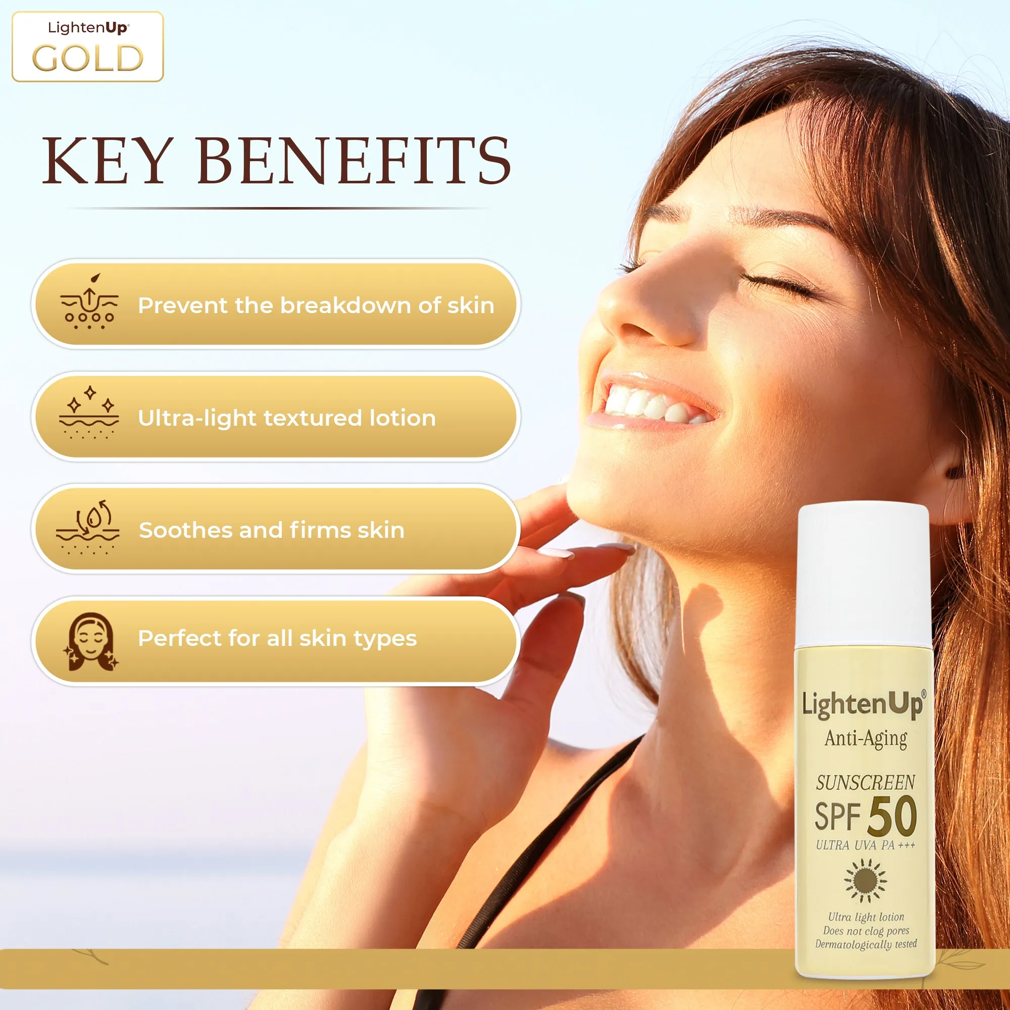 LightenUp Anti-Aging Sunscreen SPF 50