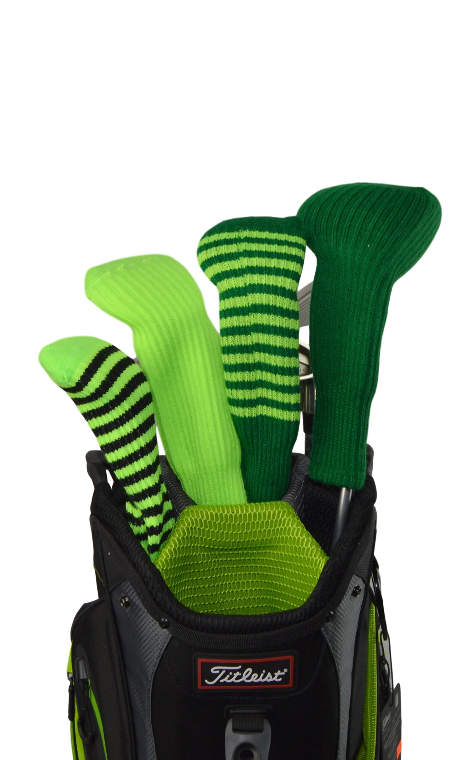 Lime Green and Black Club Sock Golf Headcover