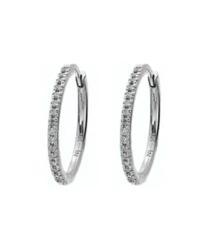 Lisa Nik 18k Gold Diamond Hoop Earrings