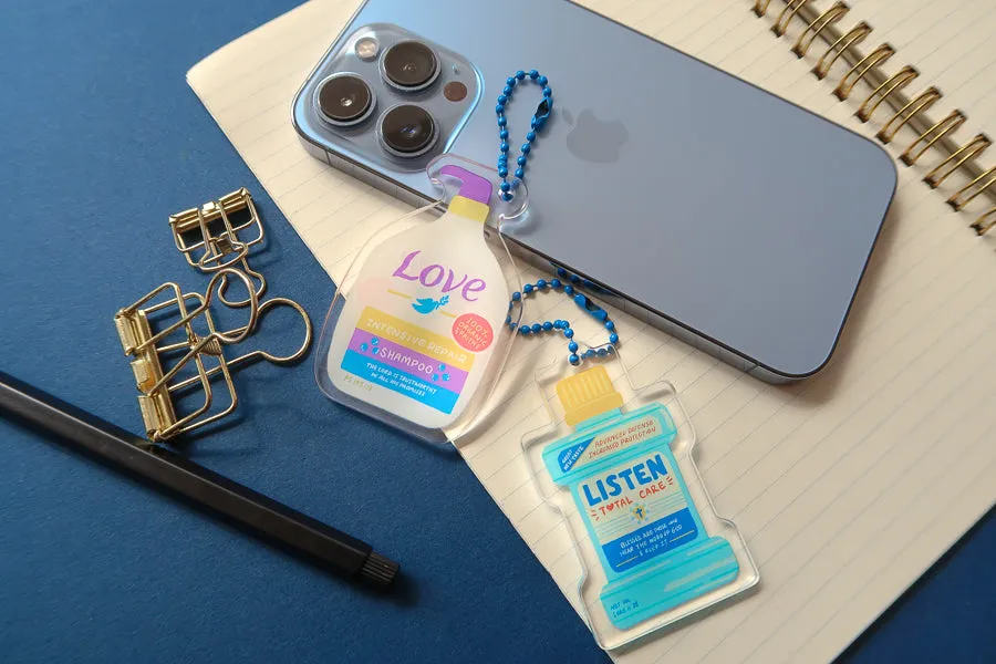 Listen Total Care Mouth Wash {Acrylic Keychain}