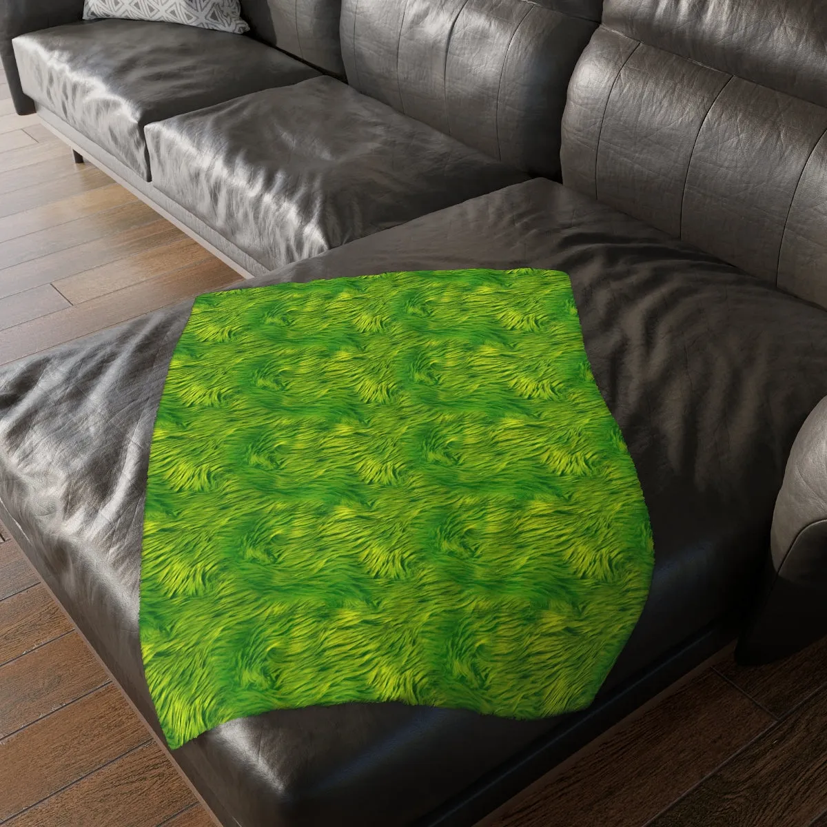 LITTLE G AND JACK Velveteen Minky Blanket (Two-sided print)