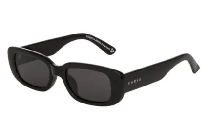 Lizbeth Gloss Black Recycled Frame Grey Polarized Lens