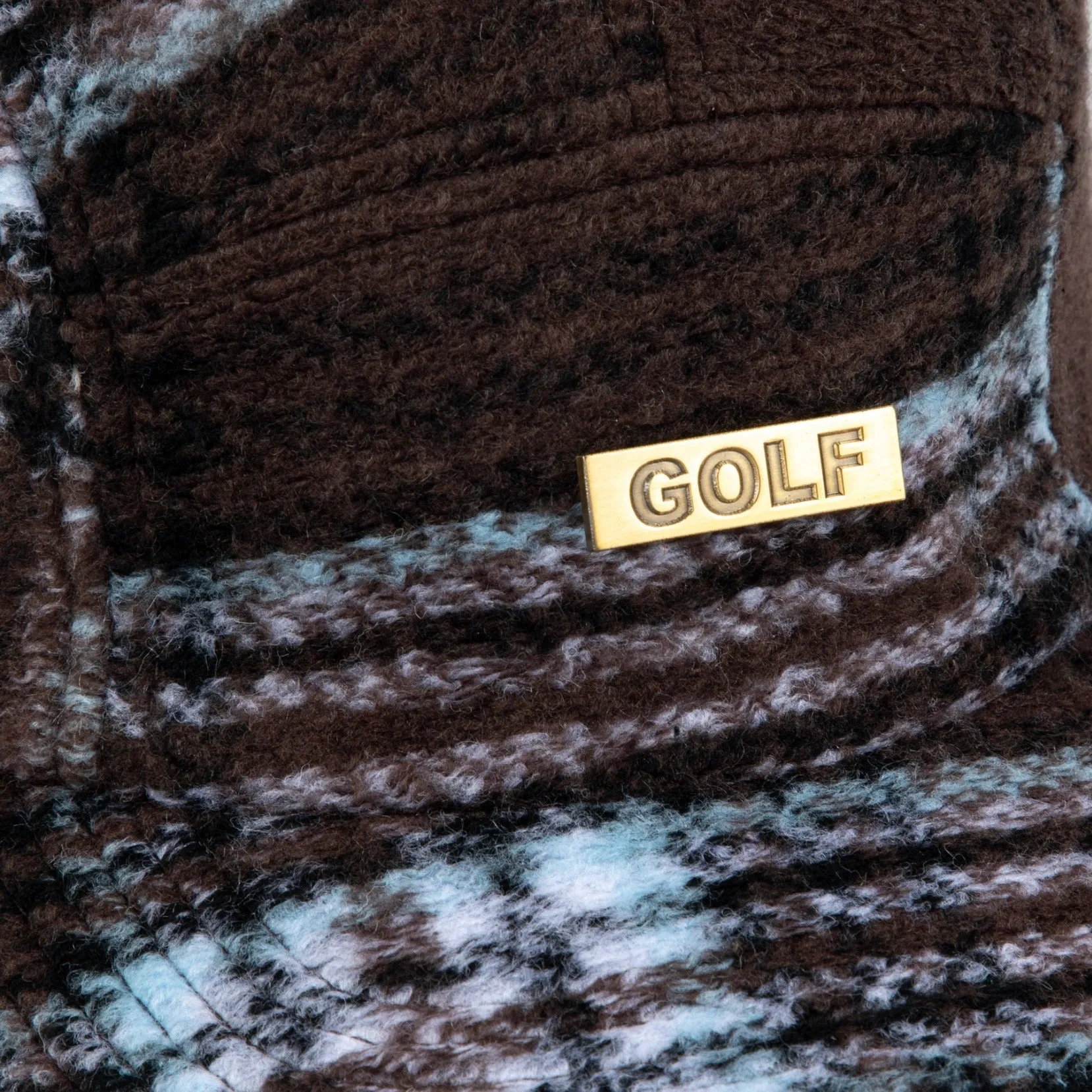 LOGGER PLAID CAMP HAT by GOLF WANG