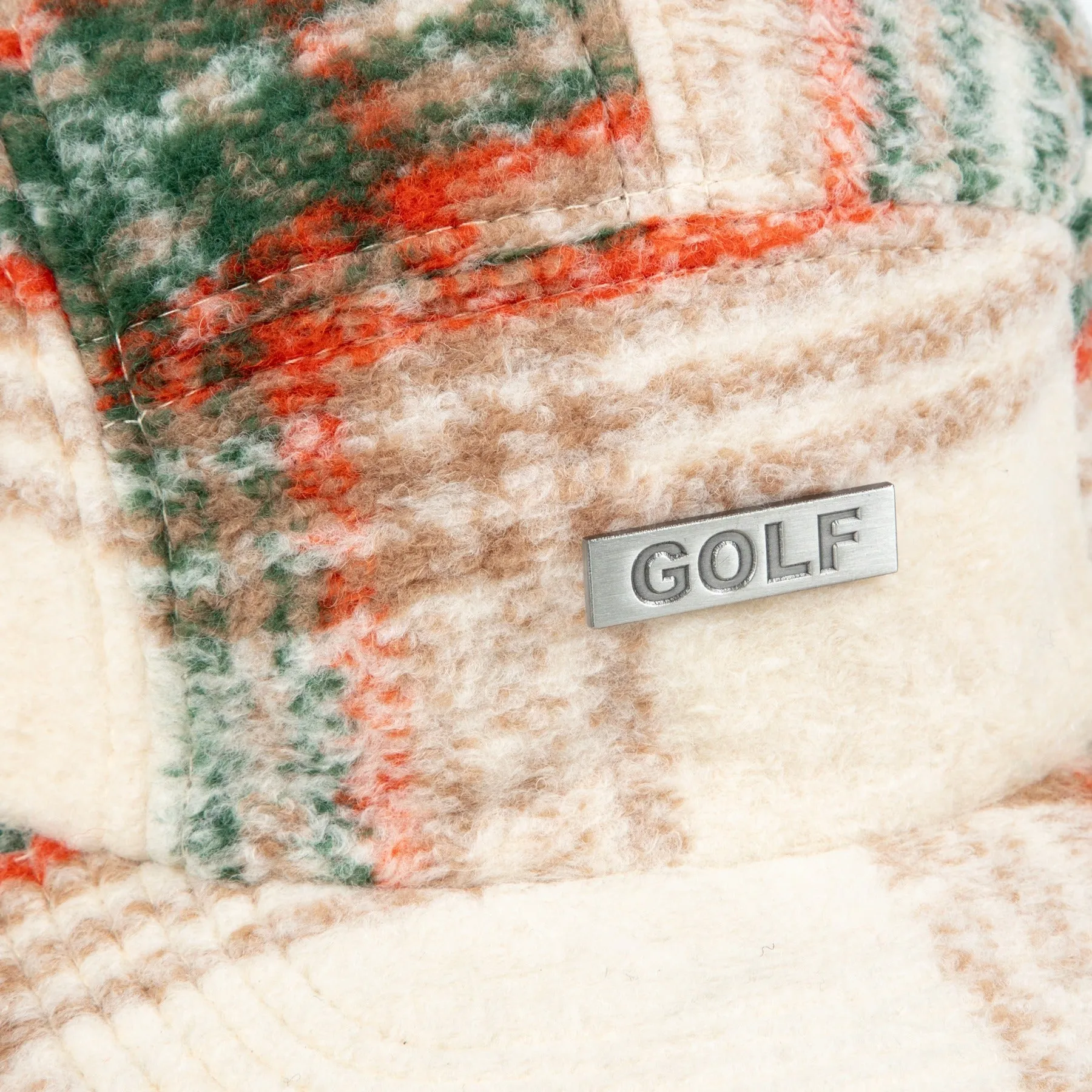 LOGGER PLAID CAMP HAT by GOLF WANG