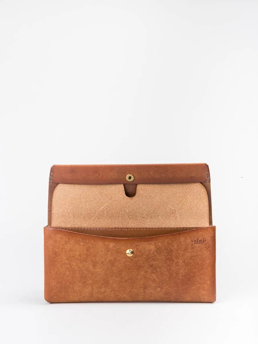 long wallet - camel