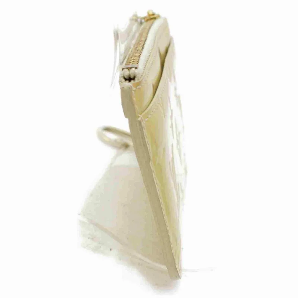 Louis Vuitton Beige Monogram Vernis Pochette Cles Coin Pouch Keychain 860953