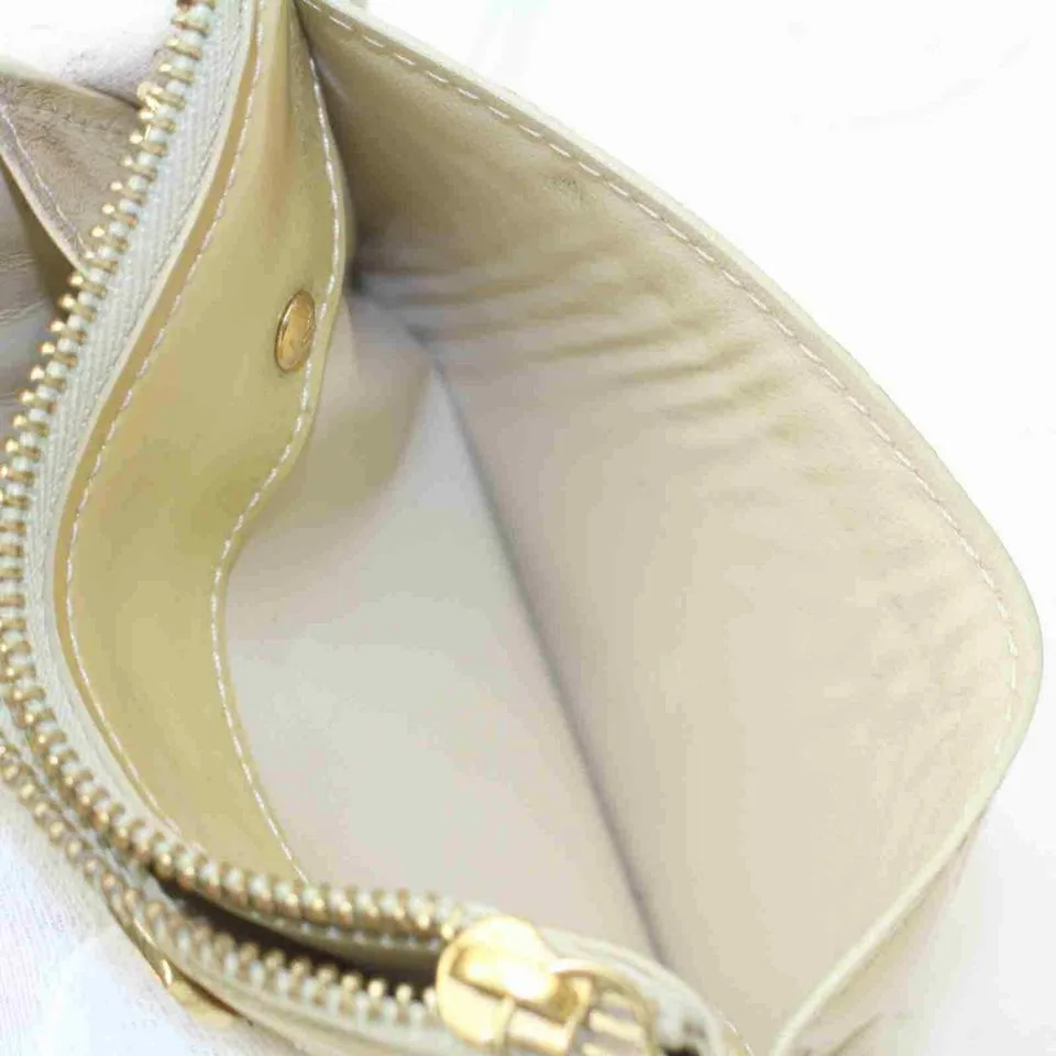 Louis Vuitton Beige Monogram Vernis Pochette Cles Coin Pouch Keychain 860953