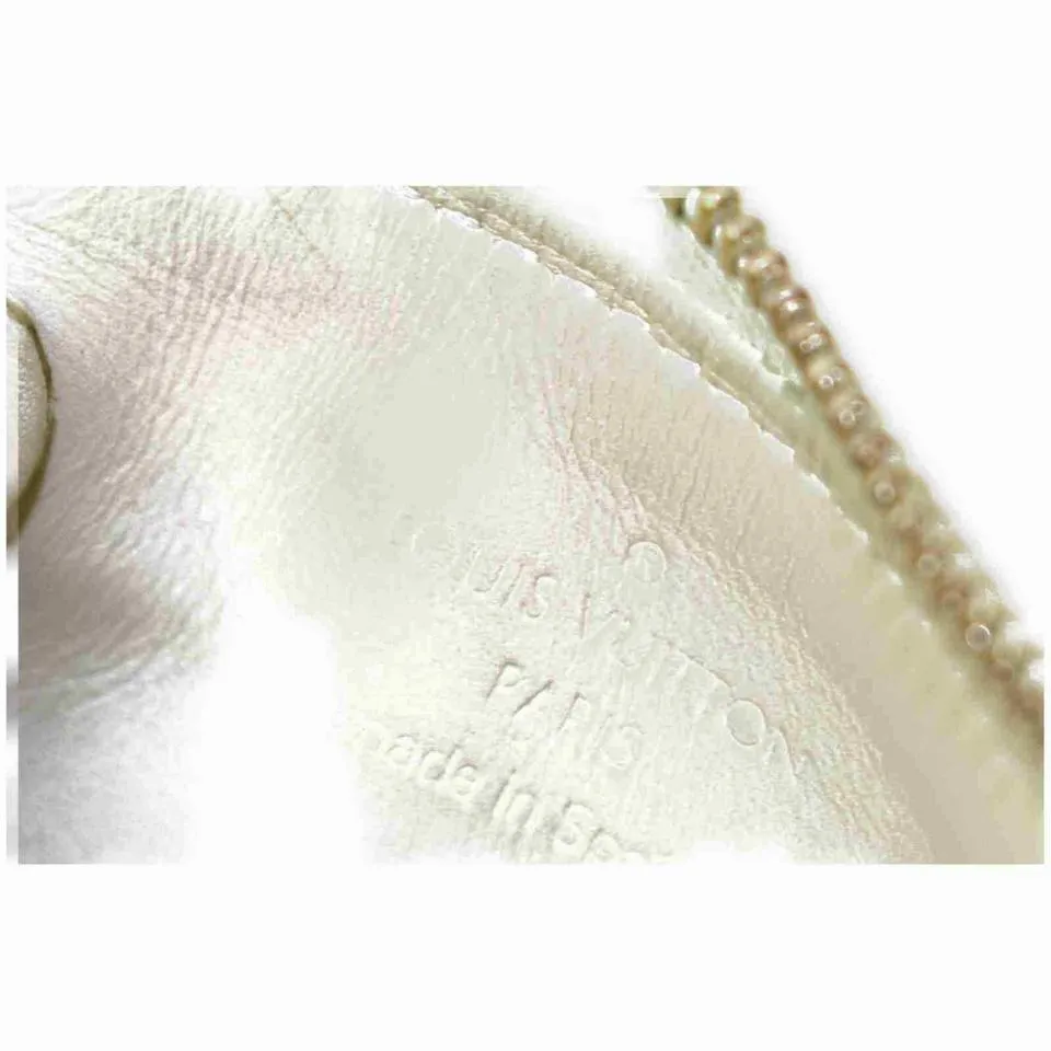 Louis Vuitton Beige Monogram Vernis Pochette Cles Coin Pouch Keychain 860953