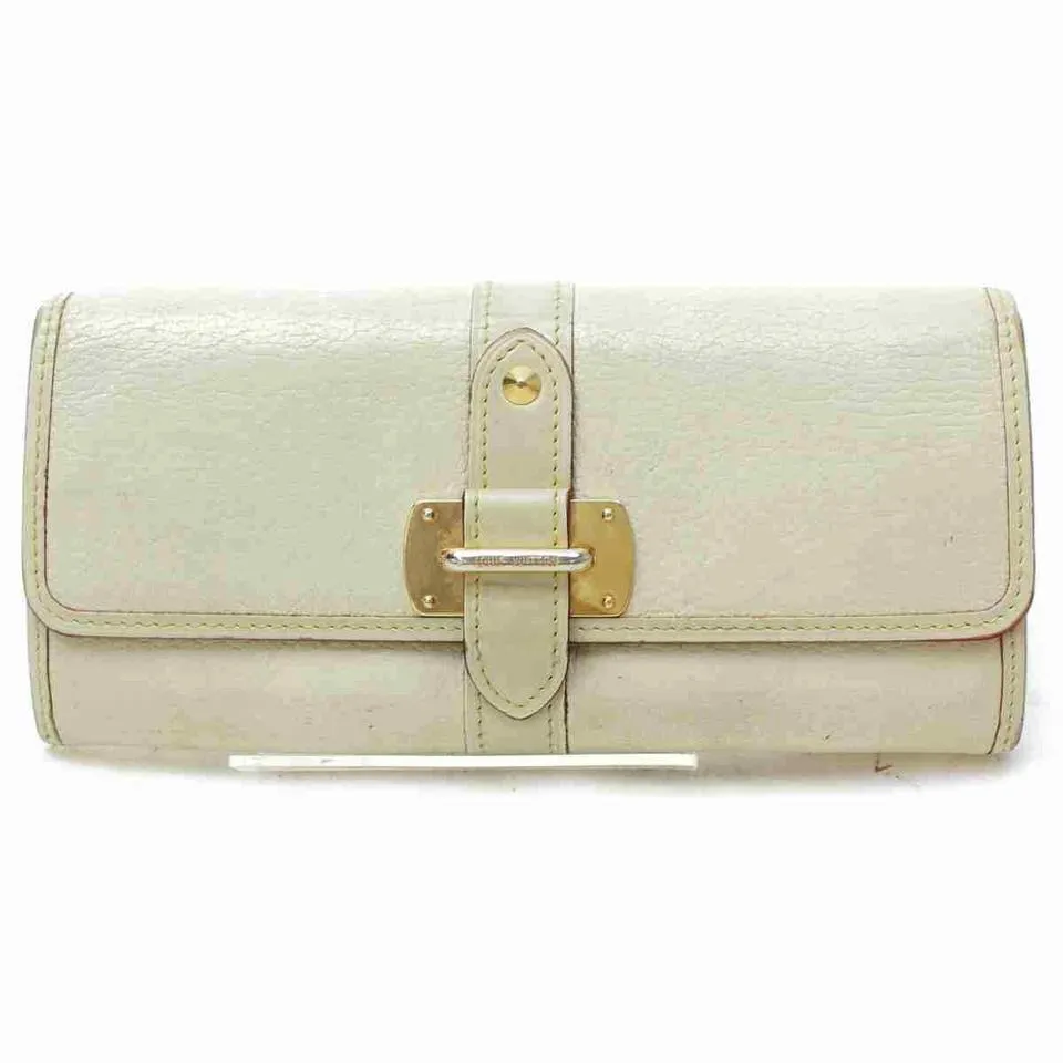 Louis Vuitton Favori Suhali Leather Wallet Portefeuille Le Fabuleux Cream 860548