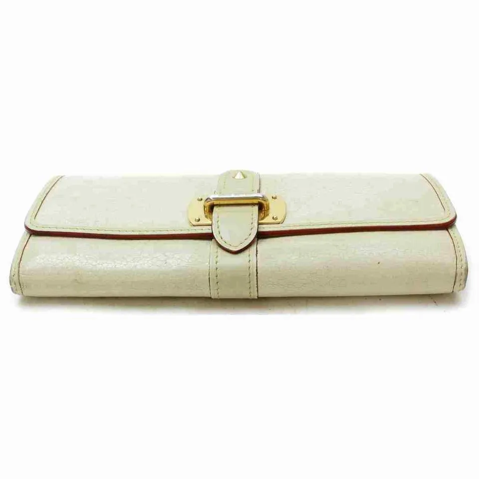 Louis Vuitton Favori Suhali Leather Wallet Portefeuille Le Fabuleux Cream 860548