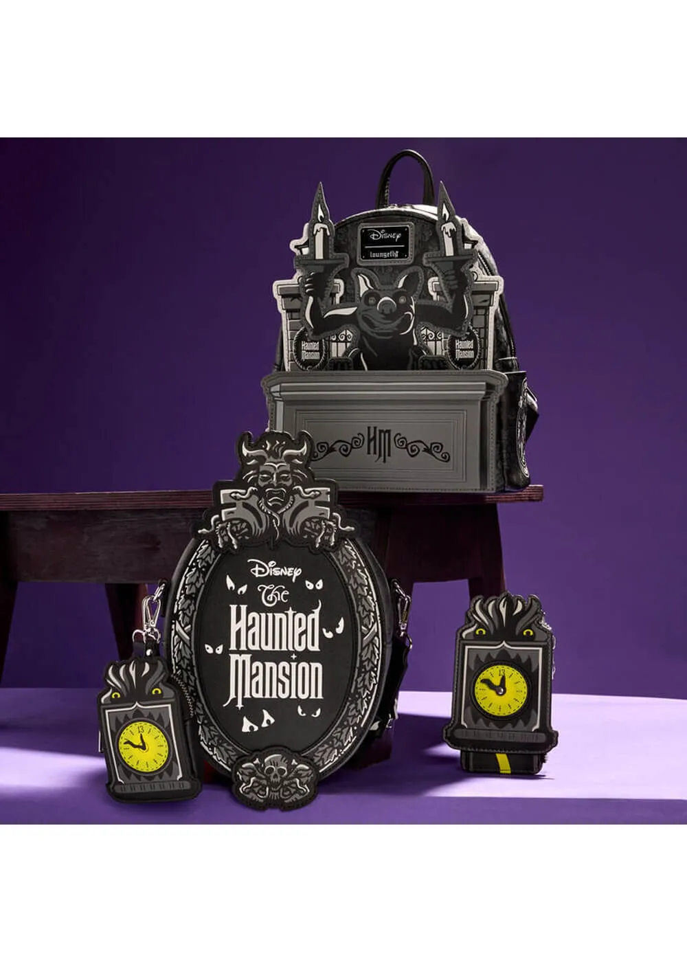 Loungefly Disney Haunted Mansion Plaque Crossbody Bag