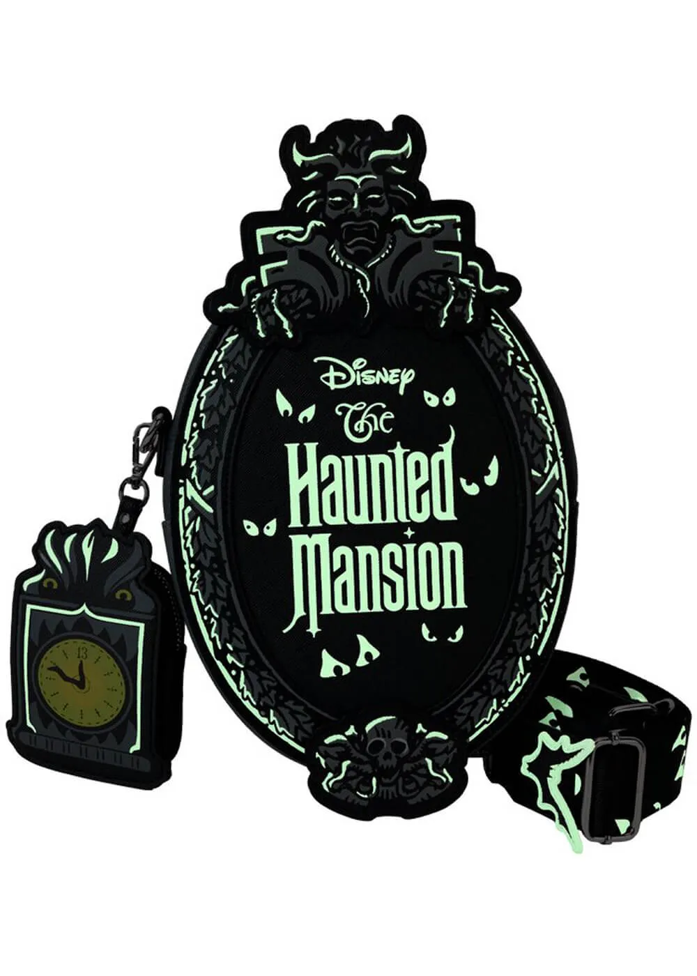 Loungefly Disney Haunted Mansion Plaque Crossbody Bag