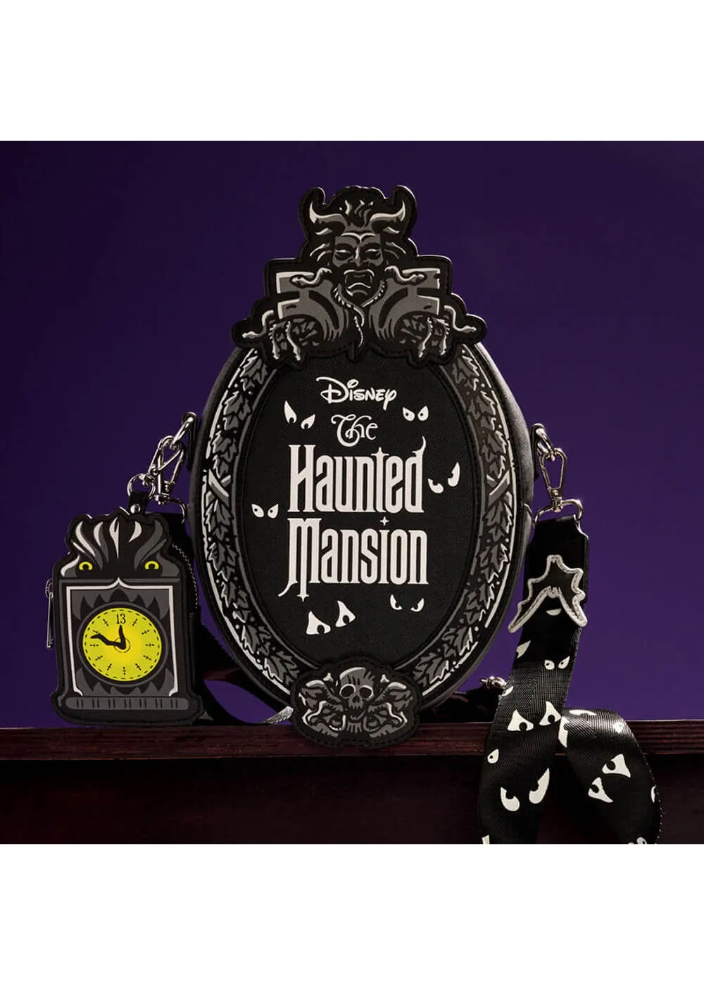 Loungefly Disney Haunted Mansion Plaque Crossbody Bag