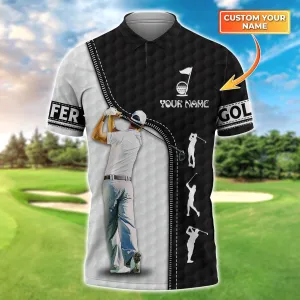 Love Golf - Personalized Name 3D Polo Shirt -Nvc97-1176