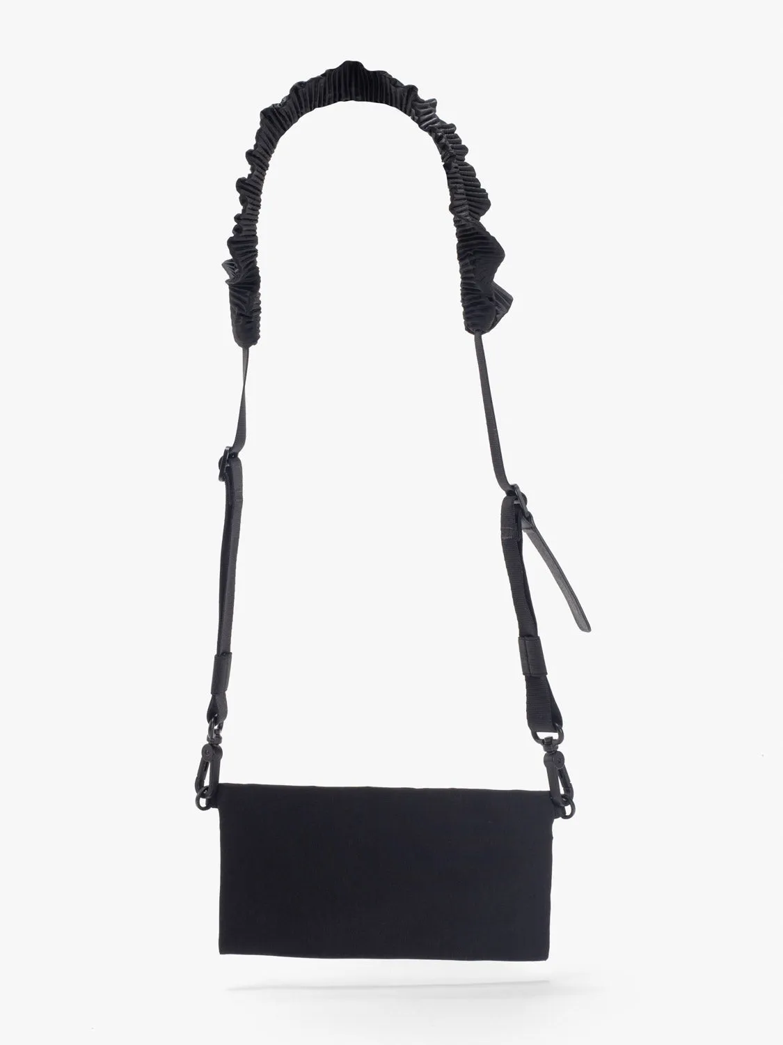 Luve Pleated Black Pouch
