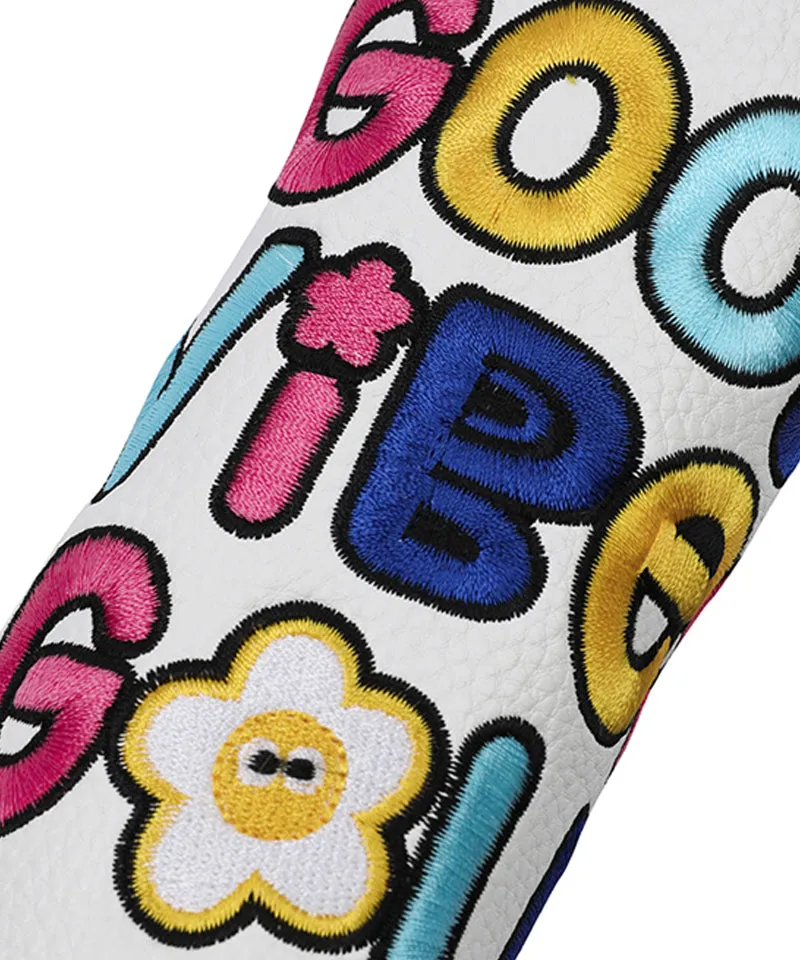 MACKY Golf: Good Vibe Straight Putter Cover - White