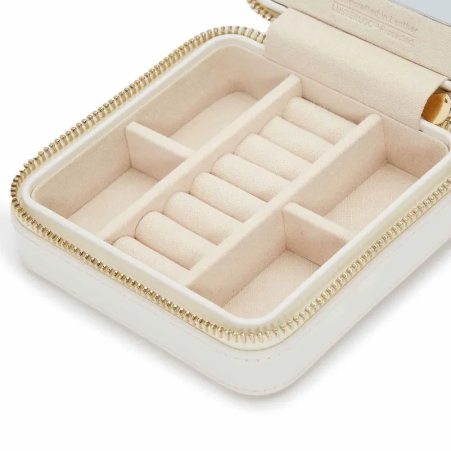 Maria Small Zip Case - White