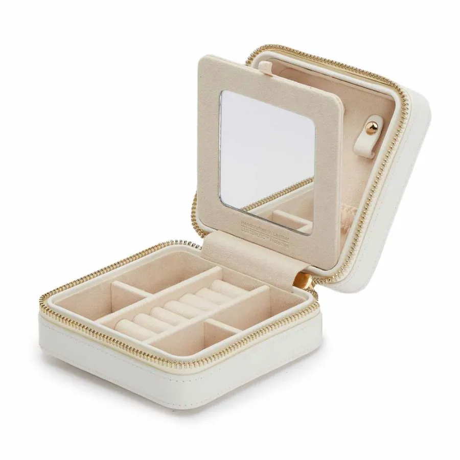 Maria Small Zip Case - White