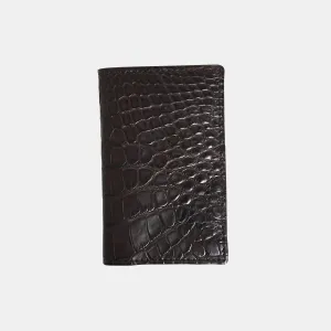 MATTE ALLIGATOR CREDIT CARD CASE
