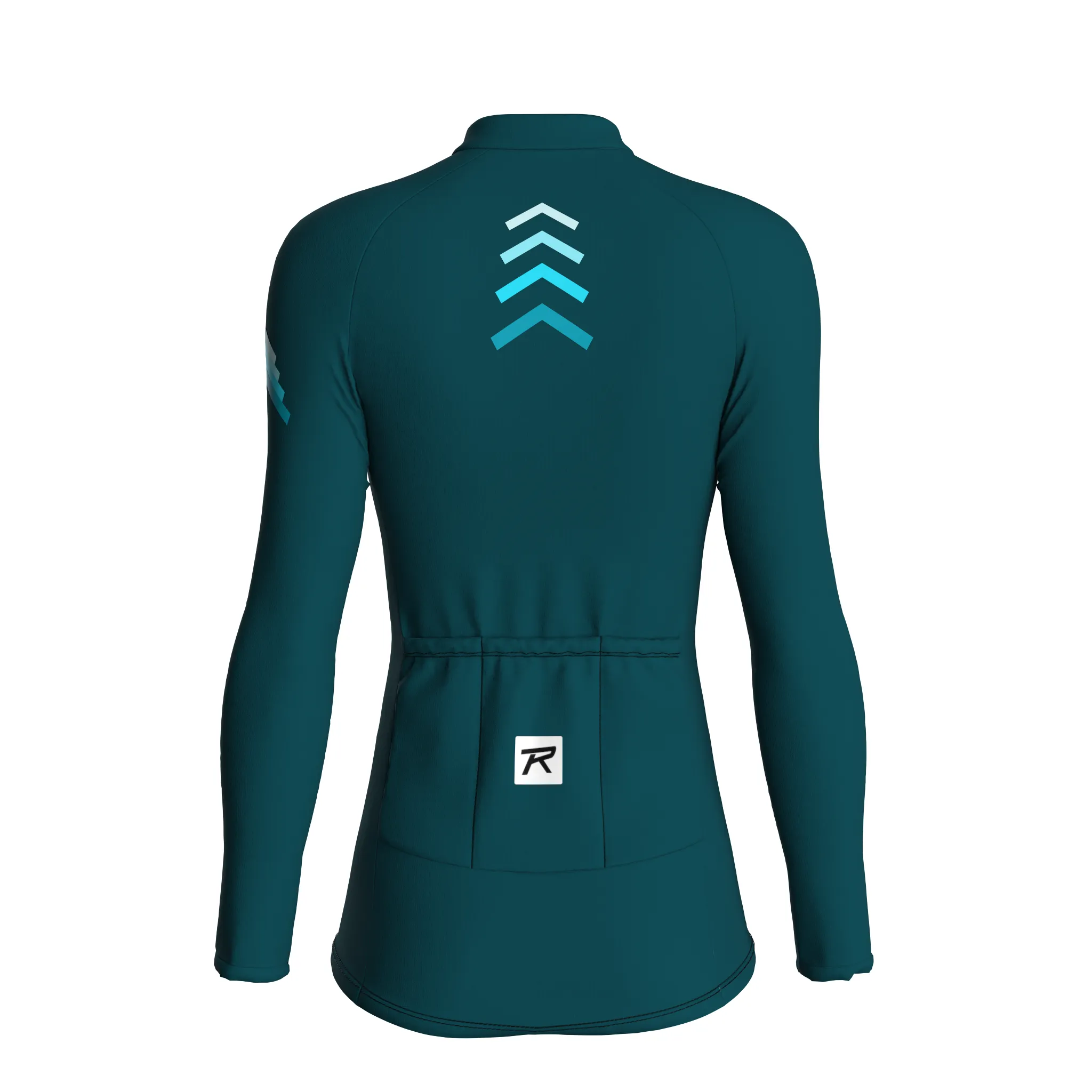 Mecha Shell | Midnight Green Female Long Sleeves Jersey