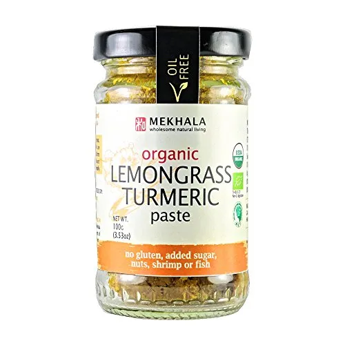 mekhala Orgánica Sin Gluten Citronela Turmeric pegar Value Pack (3 x 3.5oz)