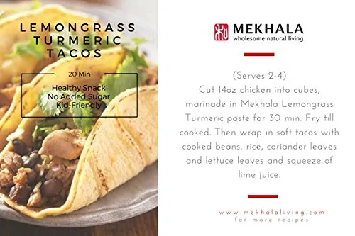 mekhala Orgánica Sin Gluten Citronela Turmeric pegar Value Pack (3 x 3.5oz)