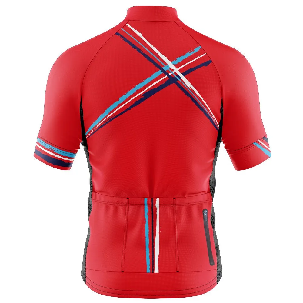 Mens Cross Red Cycling Jersey