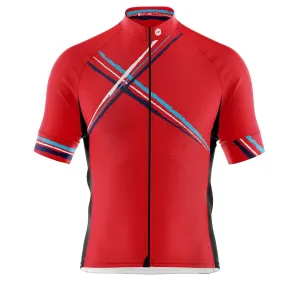 Mens Cross Red Cycling Jersey