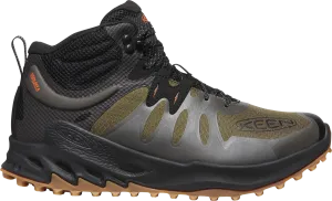 Men's Keen Zionic Mid Dark Olive/Scarlet Ibis Waterproof Hiking Soft Toe Boots