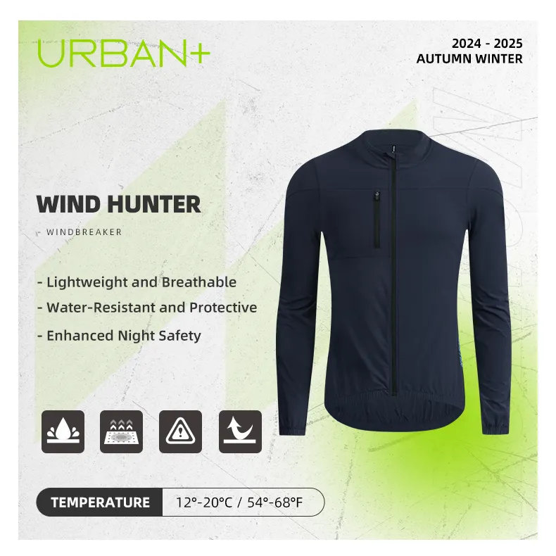 MENS LIGHTWEIGHT JACKET WIND HUNTER EBONY CLAY BLUE