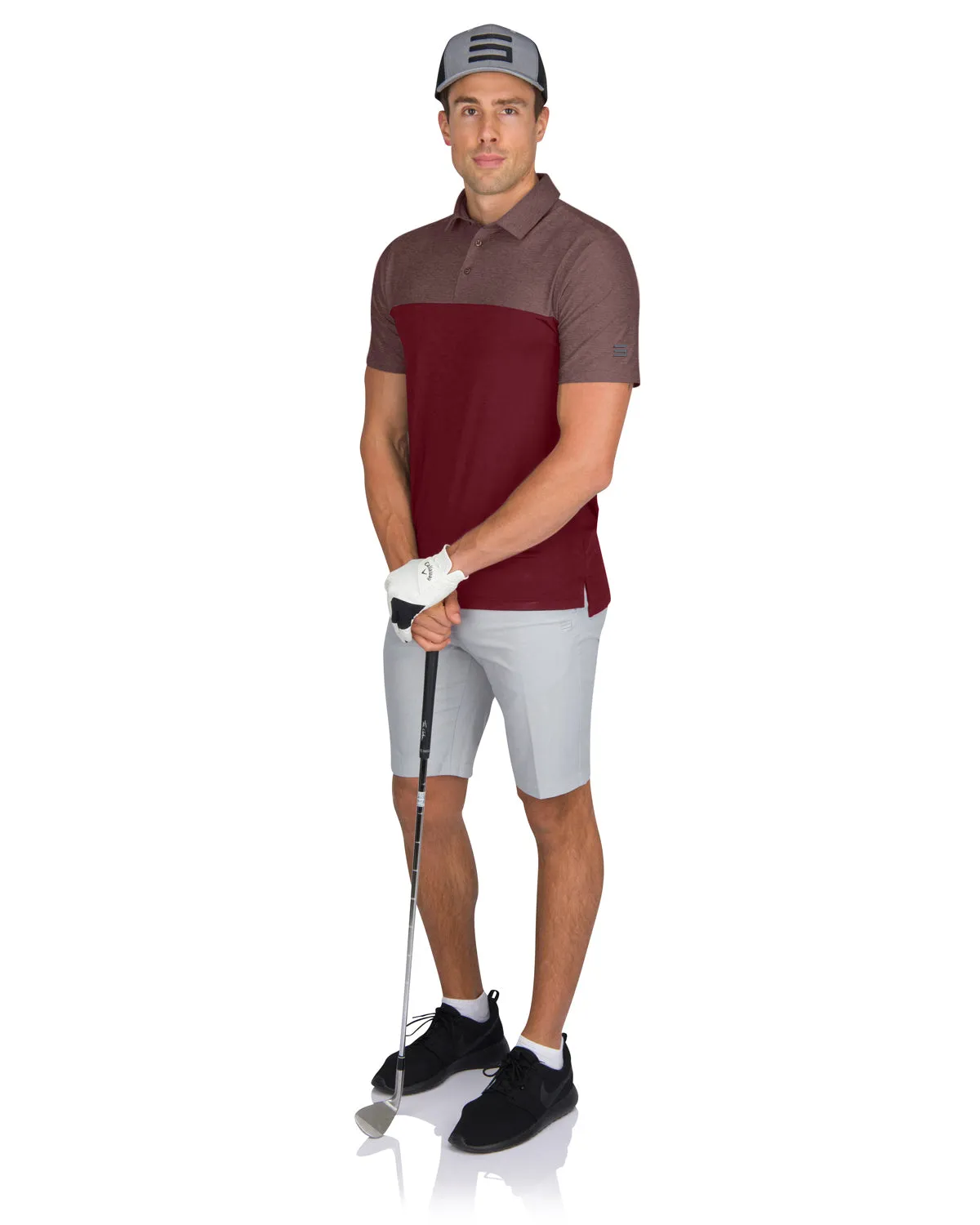 Men’s Two-Toned Colorblock Golf Polo