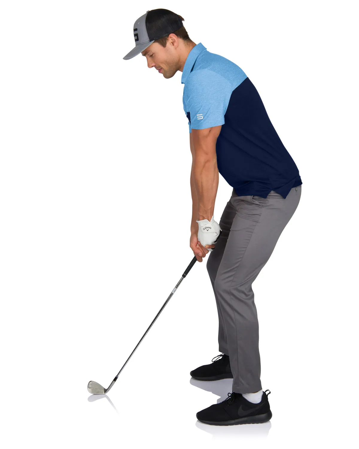 Men’s Two-Toned Colorblock Golf Polo