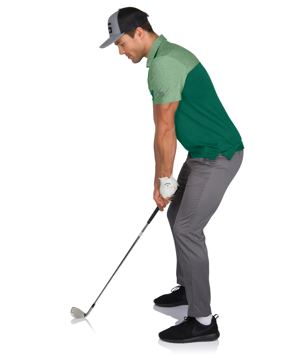 Men’s Two-Toned Colorblock Golf Polo