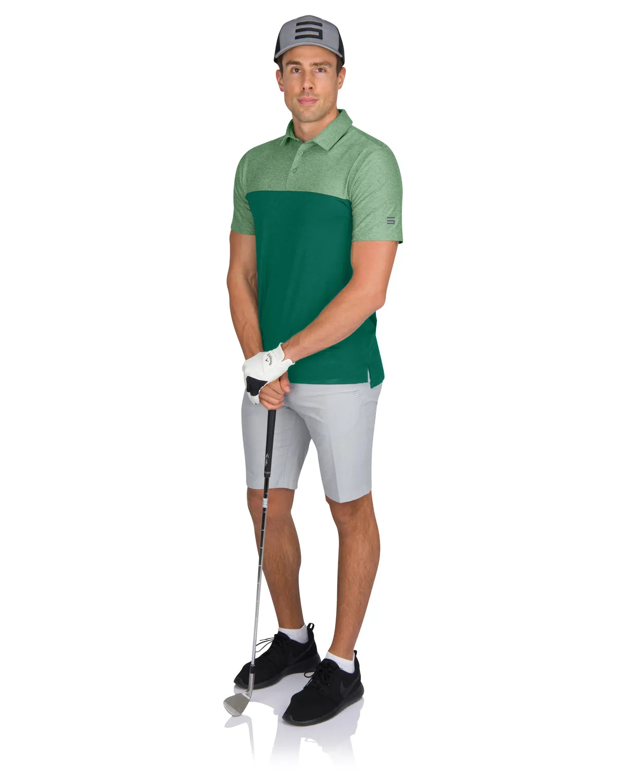 Men’s Two-Toned Colorblock Golf Polo