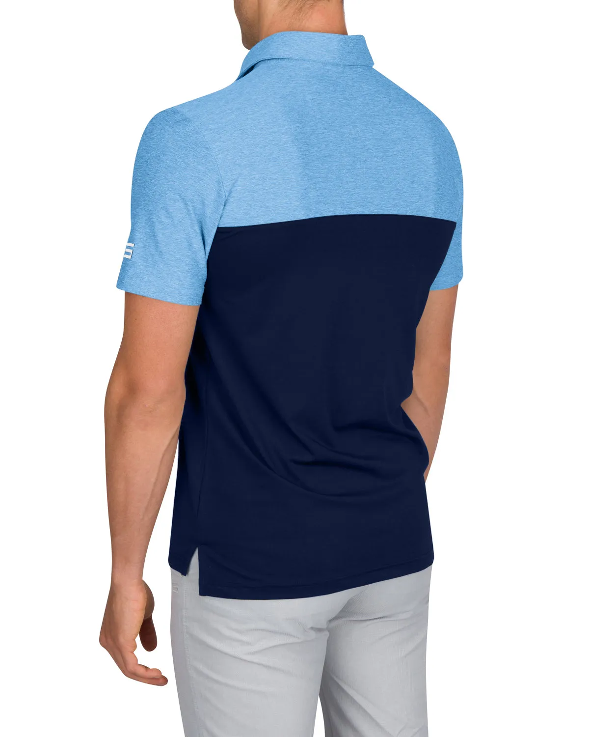 Men’s Two-Toned Colorblock Golf Polo