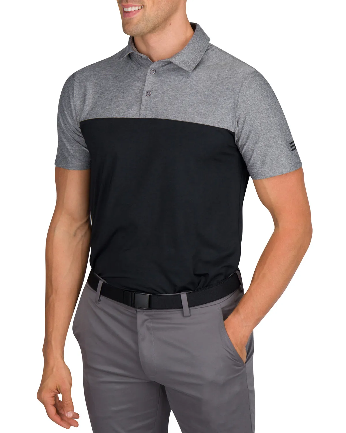 Men’s Two-Toned Colorblock Golf Polo