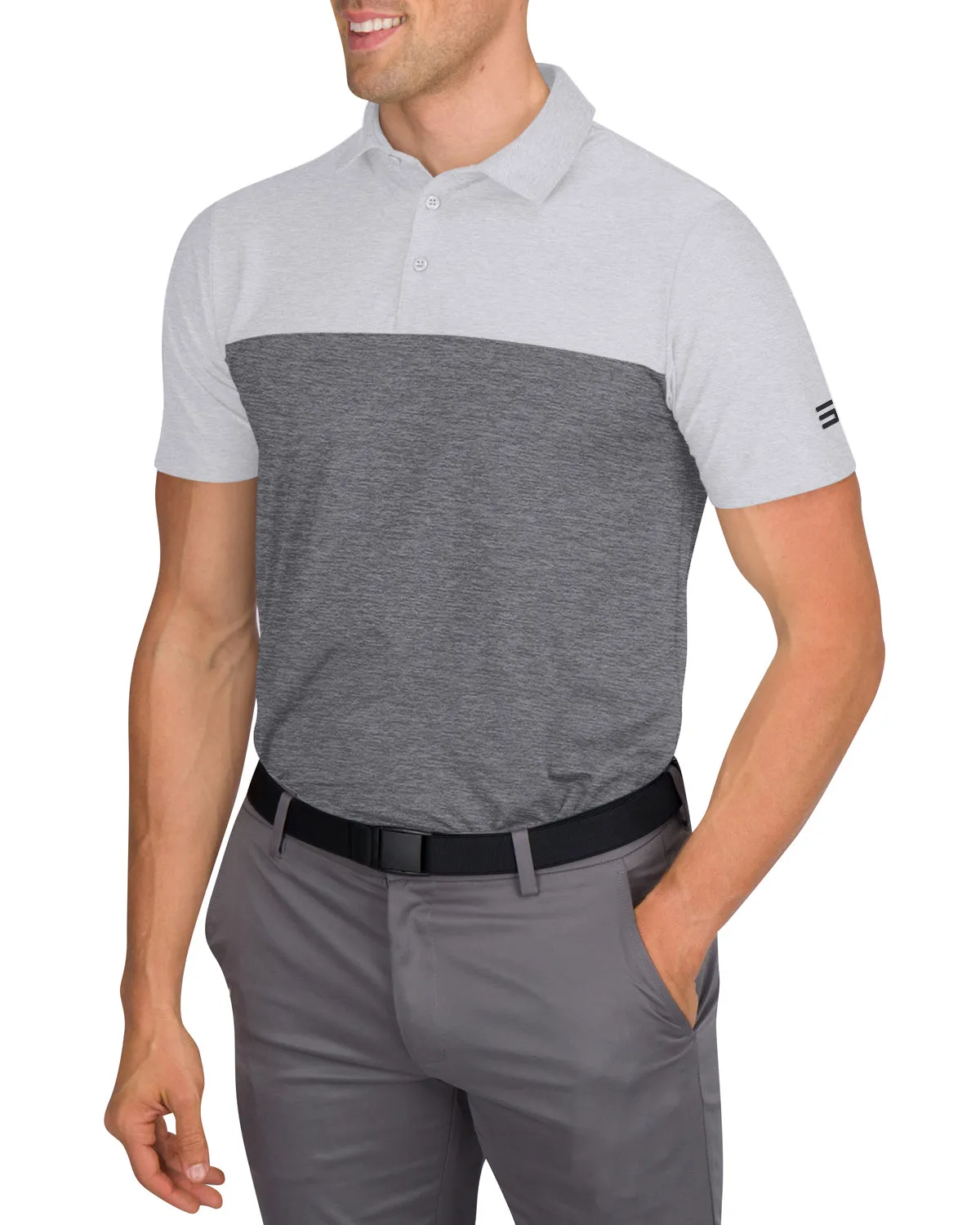 Men’s Two-Toned Colorblock Golf Polo
