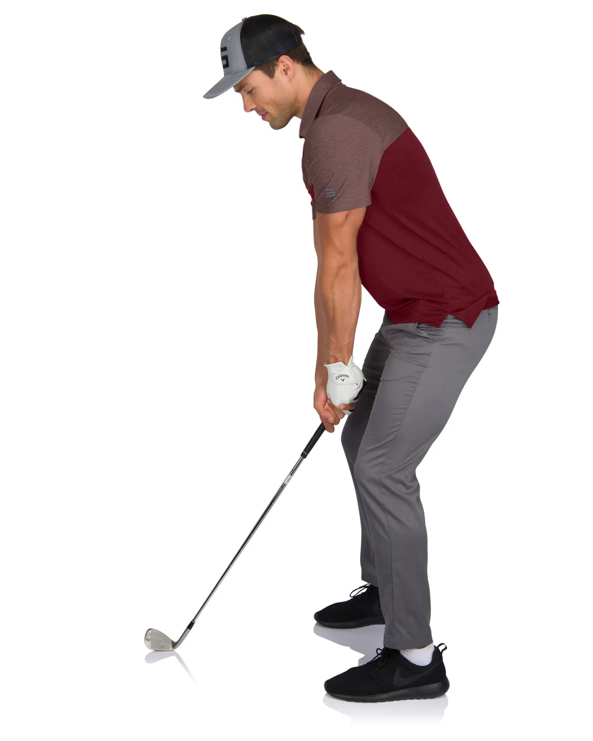 Men’s Two-Toned Colorblock Golf Polo