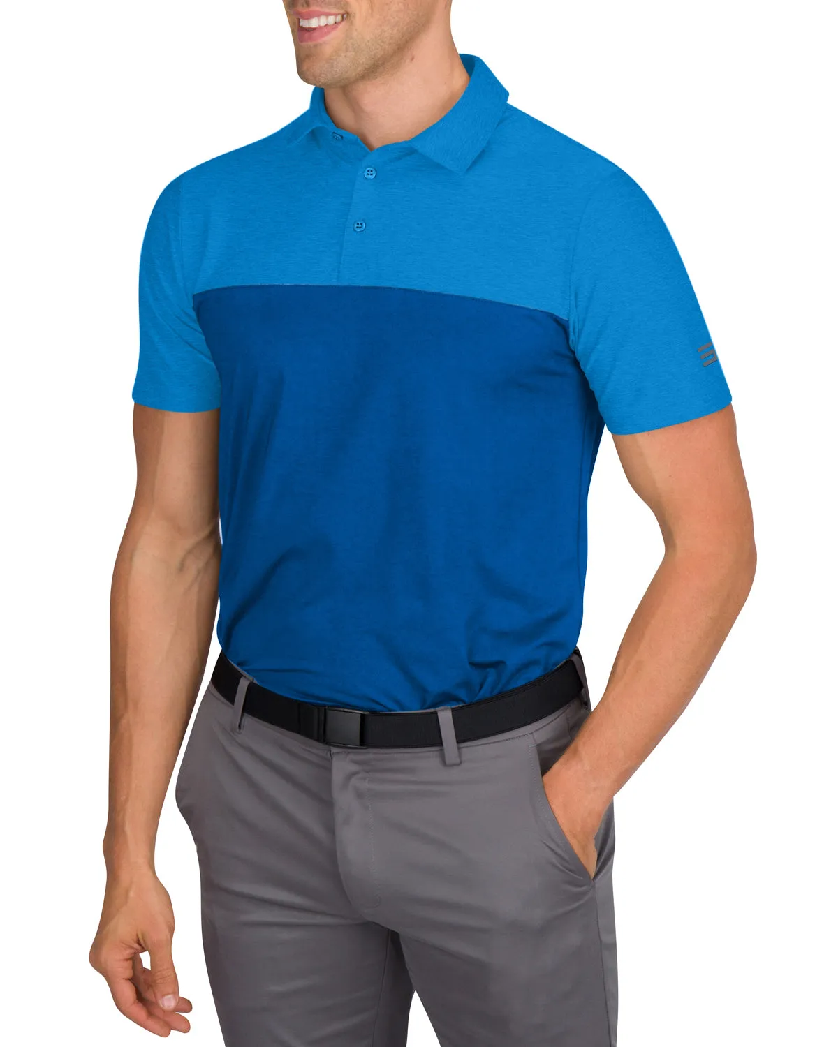 Men’s Two-Toned Colorblock Golf Polo