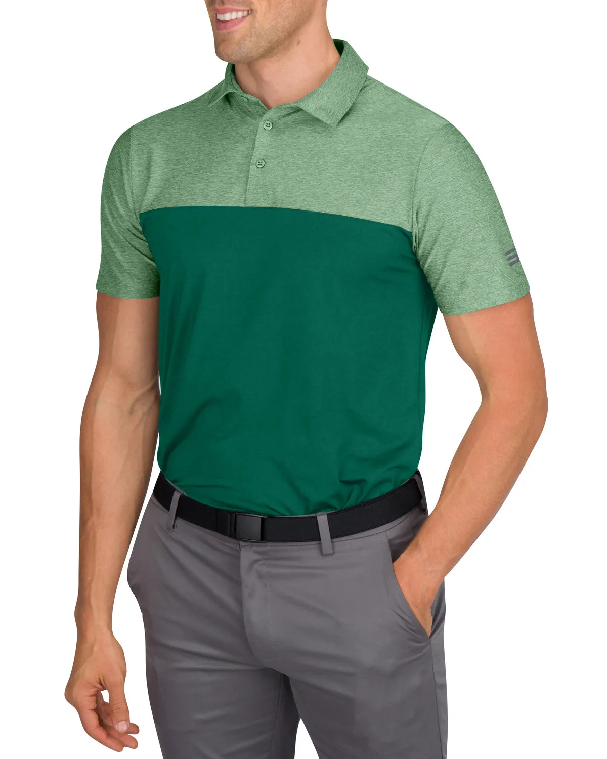 Men’s Two-Toned Colorblock Golf Polo